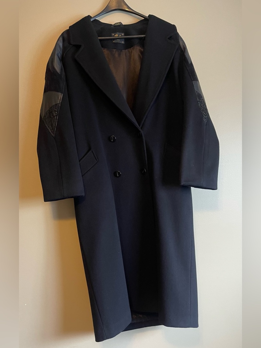 Vintage 1980’s Union Made 100% Virgin Wool Oversized Double Breasted Trench